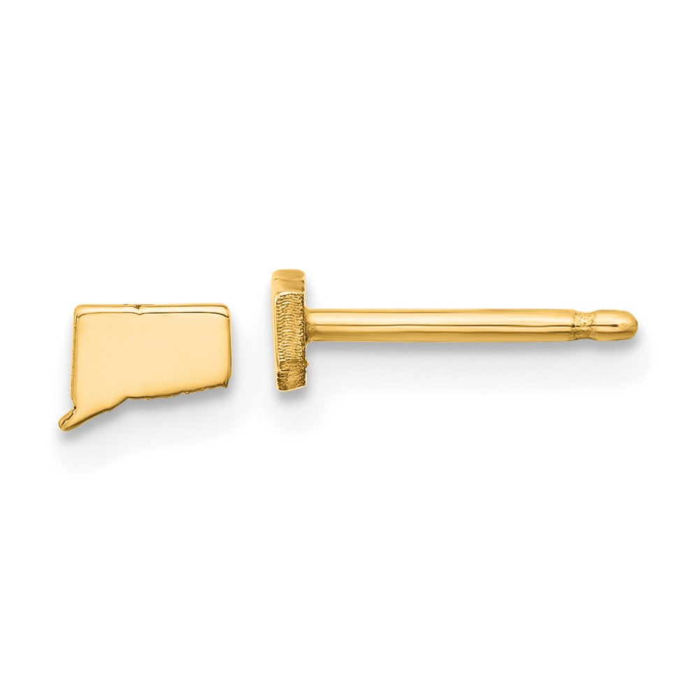14K Gelbgold 14ky Connecticut State Ohrringe
