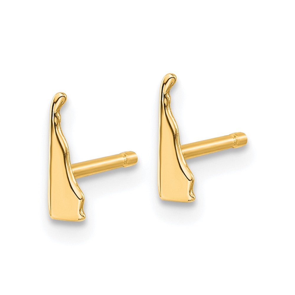 14K Gelbgold 14ky Delaware State Ohrringe