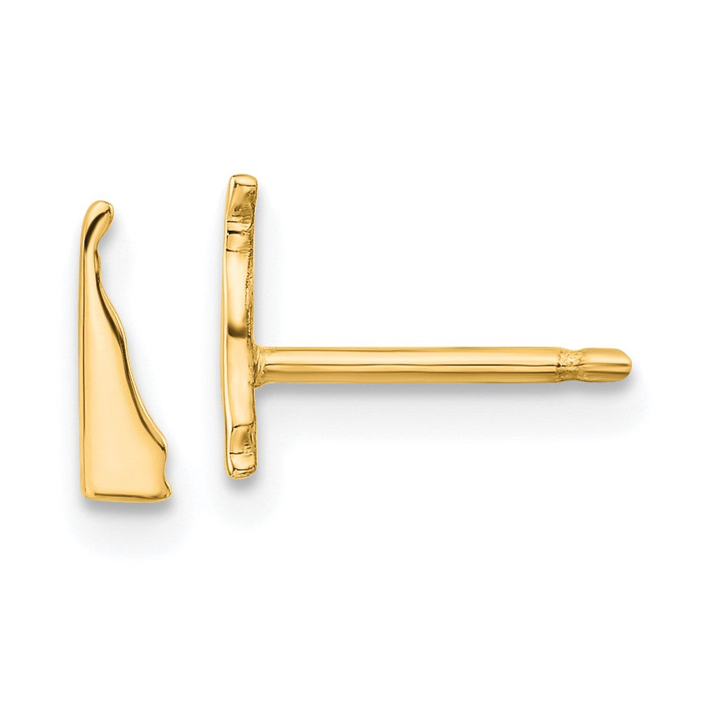 14K Gelbgold 14ky Delaware State Ohrringe