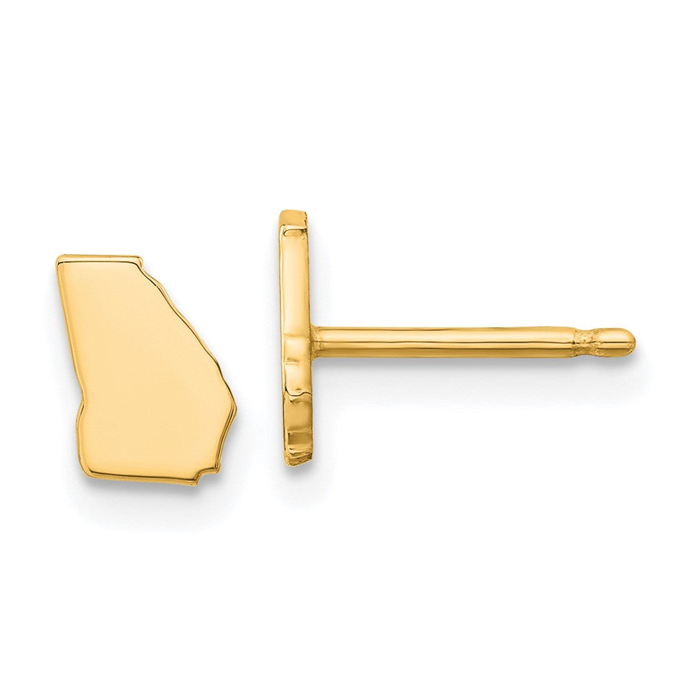 14K Gelbgold 14ky Georgia State Ohrringe