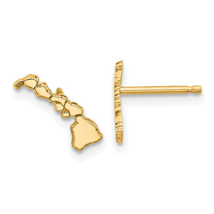 Vergoldet Sterlingsilber /gold Hawaii State Ohrringe