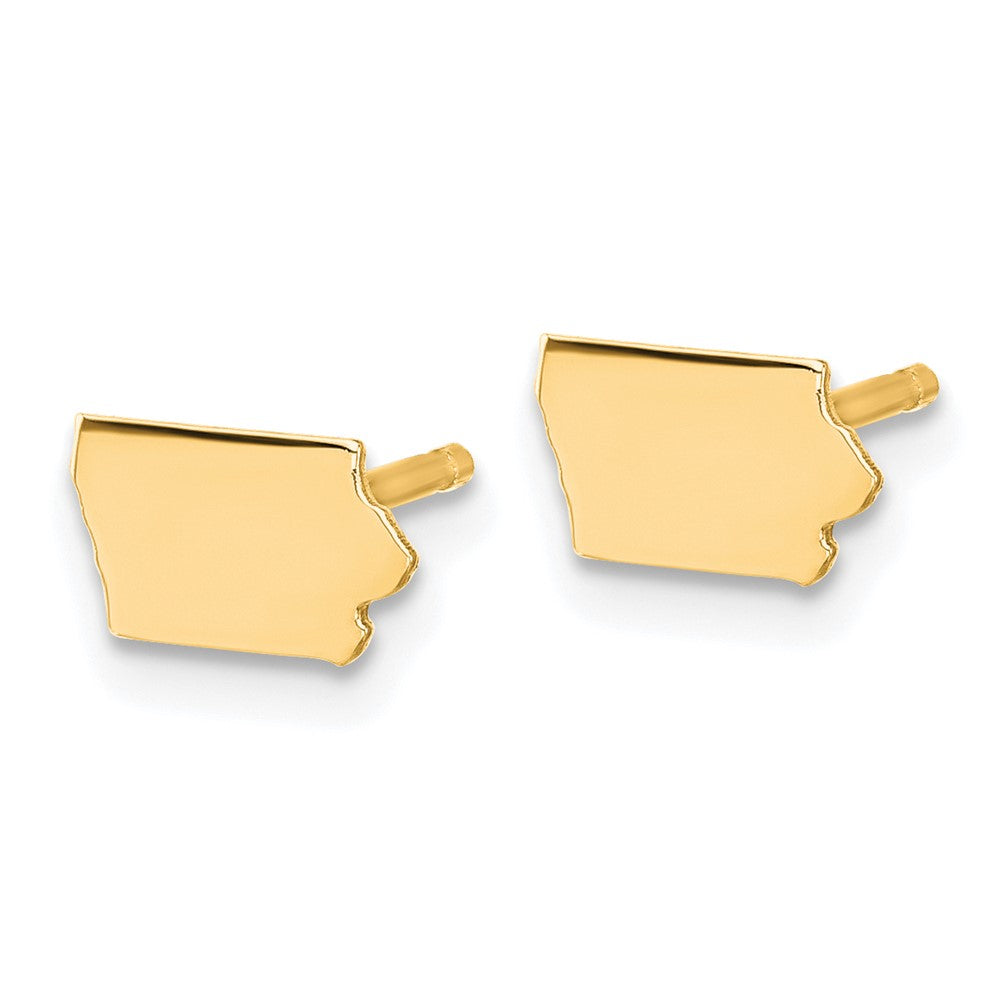 14K Gelbgold 14ky Iowa State Ohrringe