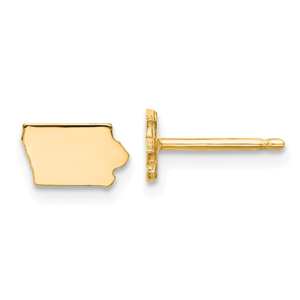 14K Gelbgold 14ky Iowa State Ohrringe