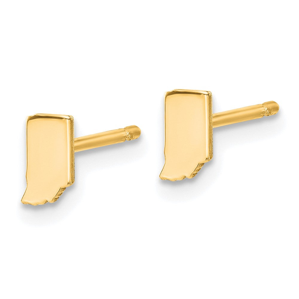 14K Gelbgold 14ky Indiana State Ohrringe