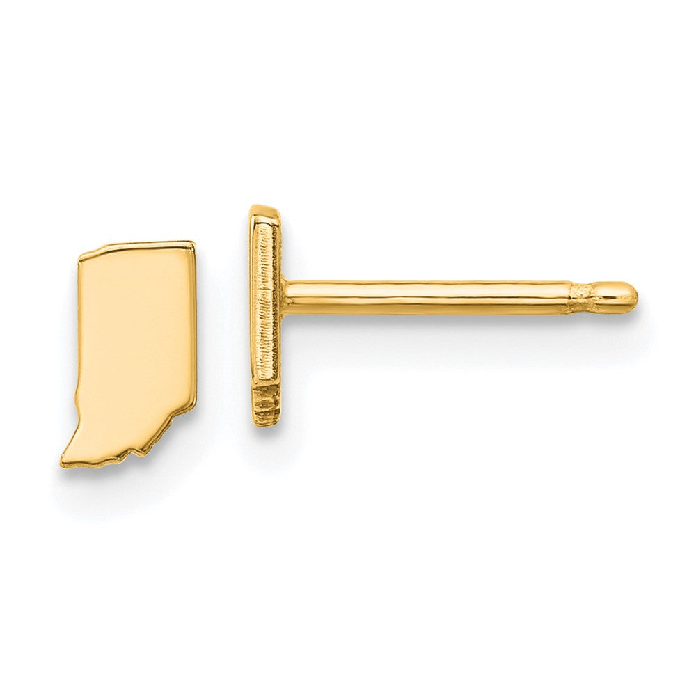 14K Gelbgold 14ky Indiana State Ohrringe
