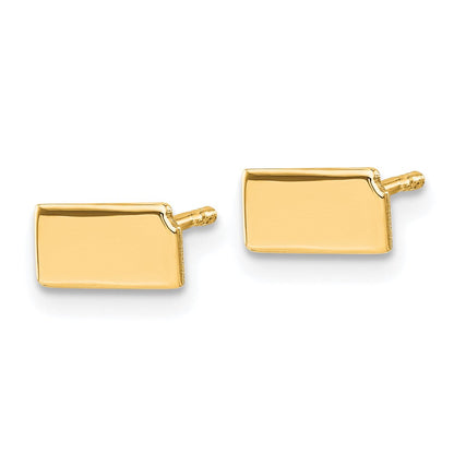 14K Gelbgold 14ky Kansas State Ohrringe
