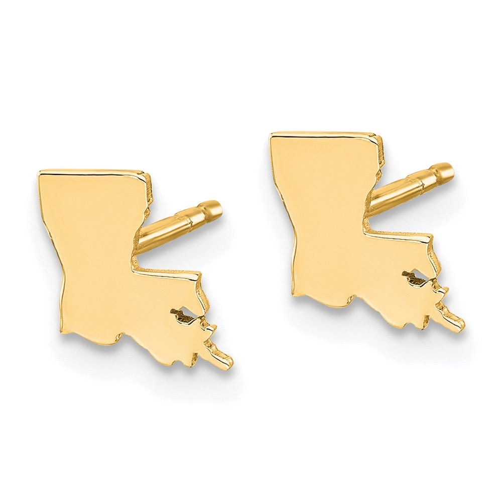 Vergoldet Sterlingsilber /gold Louisiana State Ohrringe