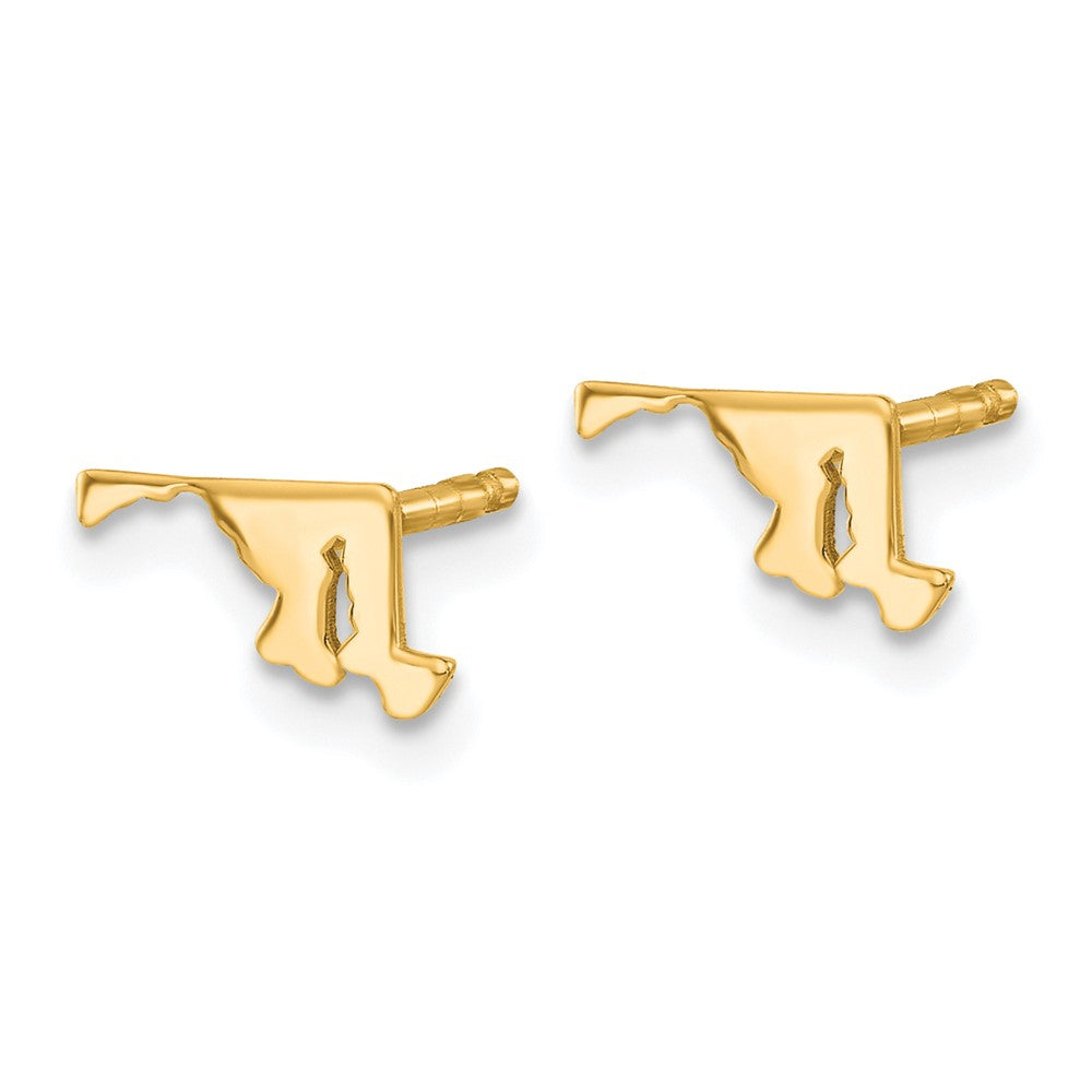 Vergoldet Sterlingsilber /gold Maryland State Ohrringe