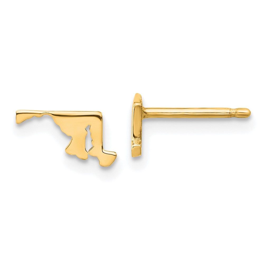Vergoldet Sterlingsilber /gold Maryland State Ohrringe