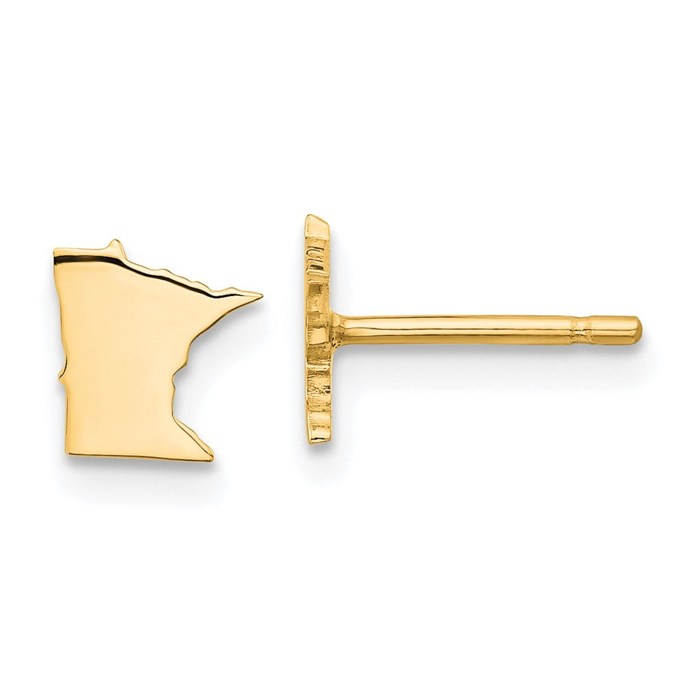 Vergoldet Sterlingsilber /gold Minnesota State Ohrringe