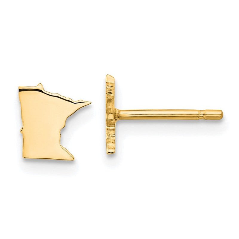 Vergoldet Sterlingsilber /gold Minnesota State Ohrringe