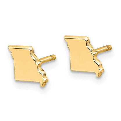 Vergoldet Sterlingsilber Missouri State Ohrringe