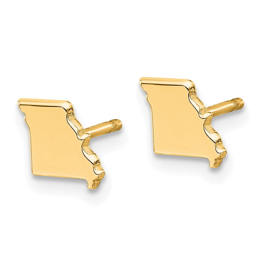 14K Gelbgold 14ky Missouri State Ohrringe