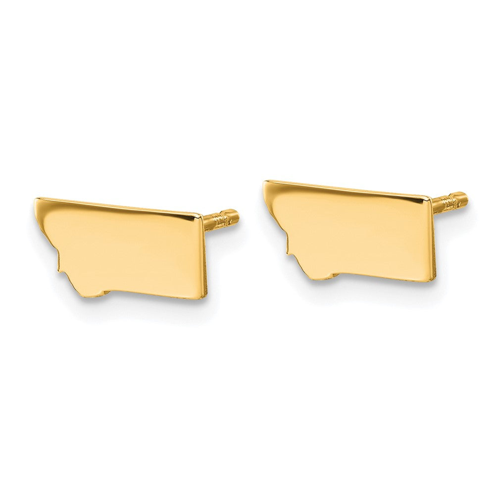 14K Gelbgold 14ky Montana State Ohrringe