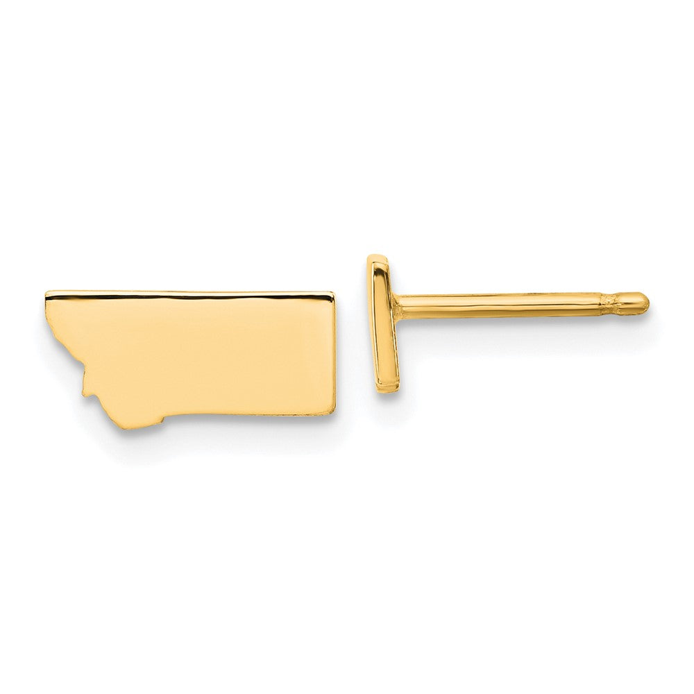 14K Gelbgold 14ky Montana State Ohrringe