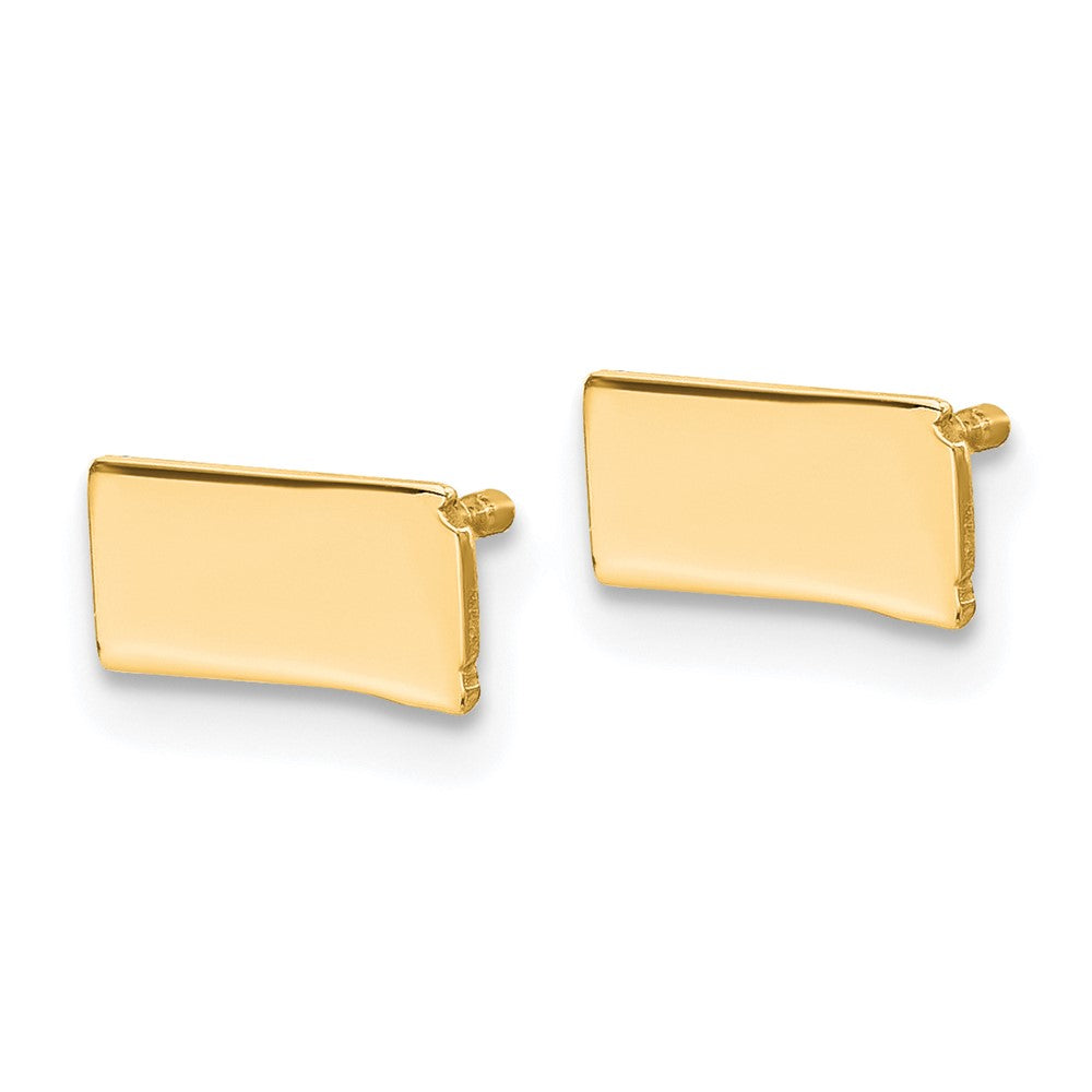 Vergoldet Sterlingsilber /gold North Dakota State Ohrringe