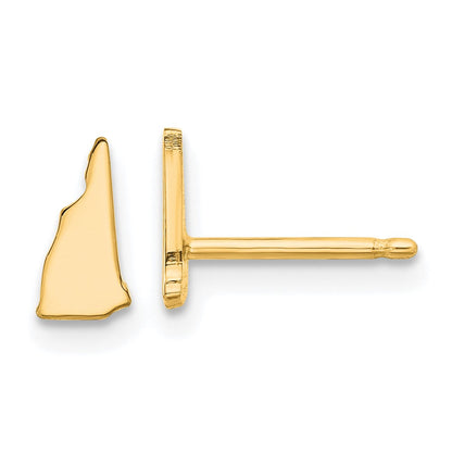 14K Gelbgold 14ky New Hampshire State Ohrringe