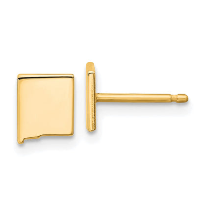 14K Gelbgold 14ky New Mexico State Ohrringe
