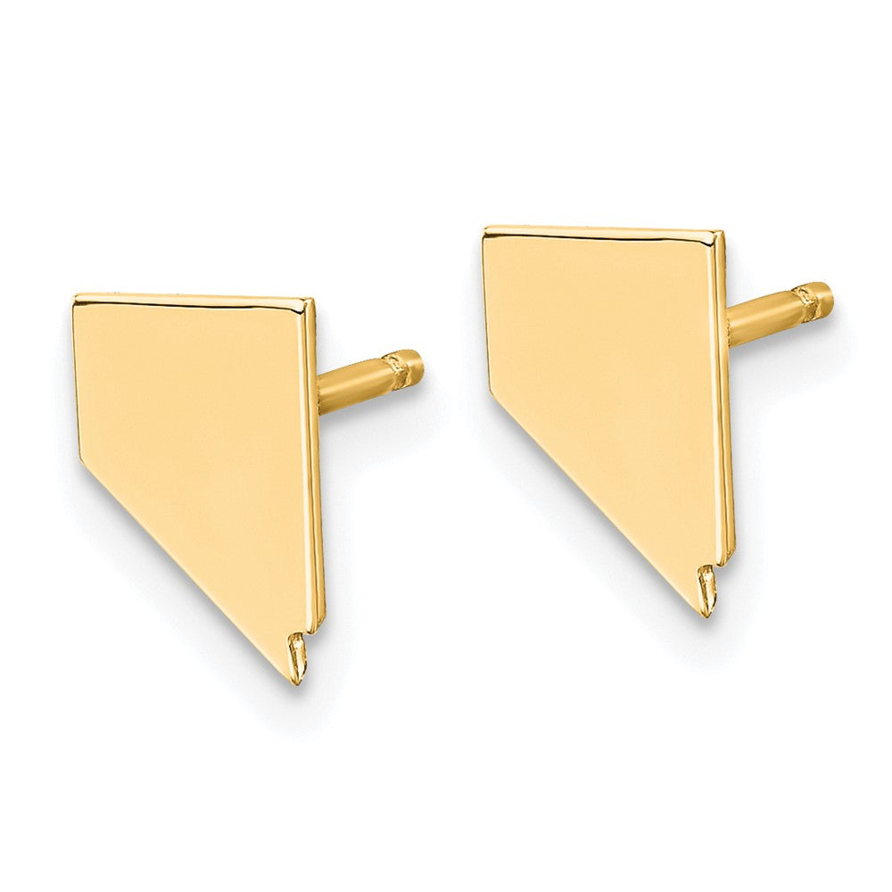 Vergoldet Sterlingsilber /gold Nevada State Ohrringe