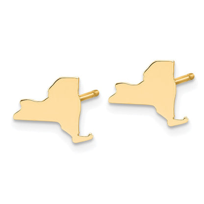 14K Gelbgold 14ky New York State Ohrringe