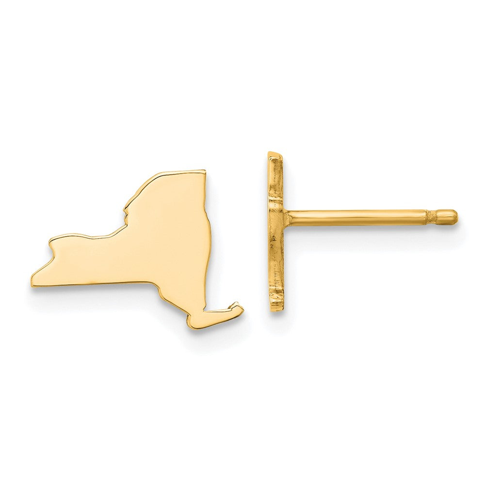 14K Gelbgold 14ky New York State Ohrringe
