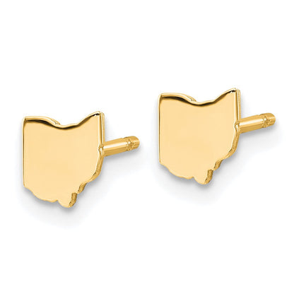 Vergoldet Sterlingsilber /gold Ohio State Ohrringe