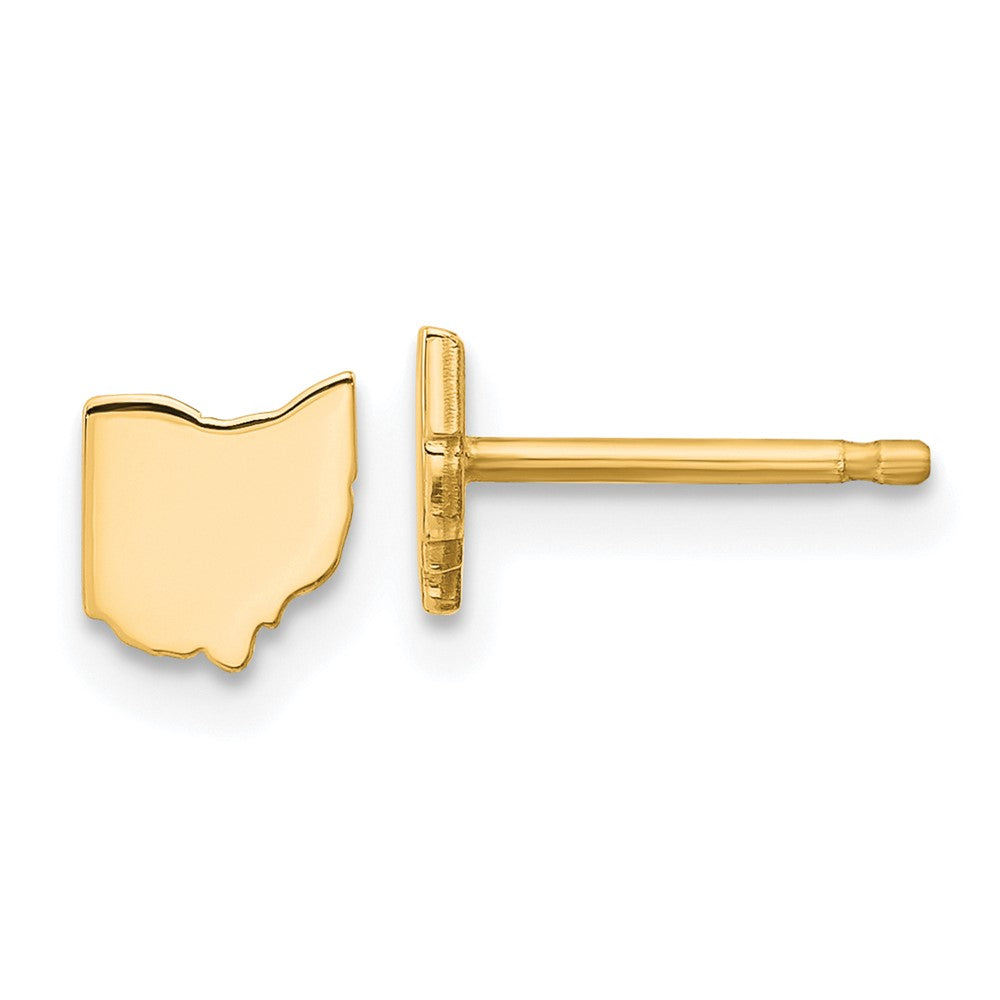Vergoldet Sterlingsilber /gold Ohio State Ohrringe