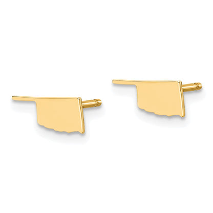 14K Gelbgold 14ky Oklahoma State Ohrringe