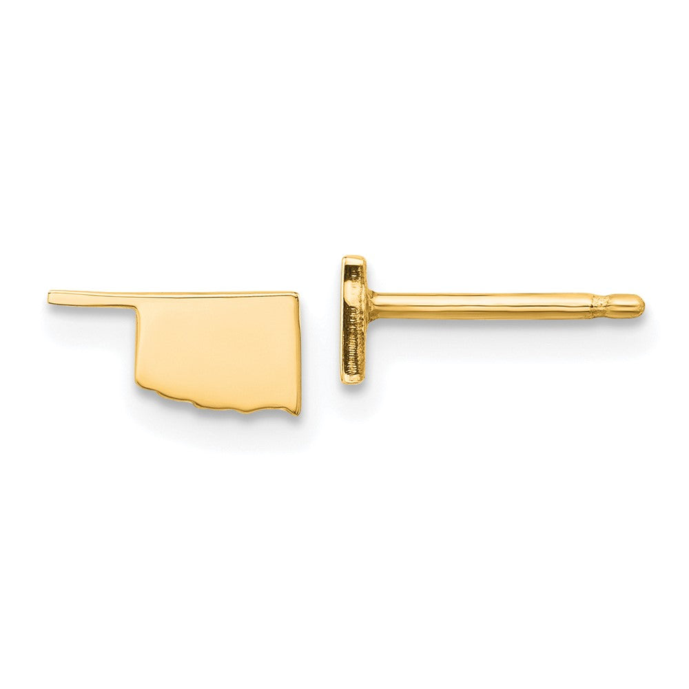 14K Gelbgold 14ky Oklahoma State Ohrringe