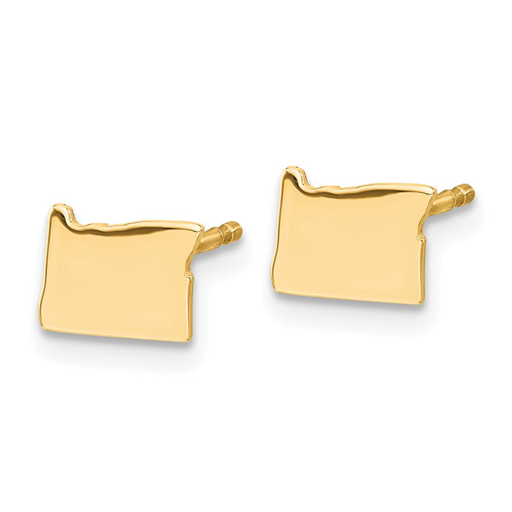 Vergoldet Sterlingsilber /gold Oregon State Ohrringe