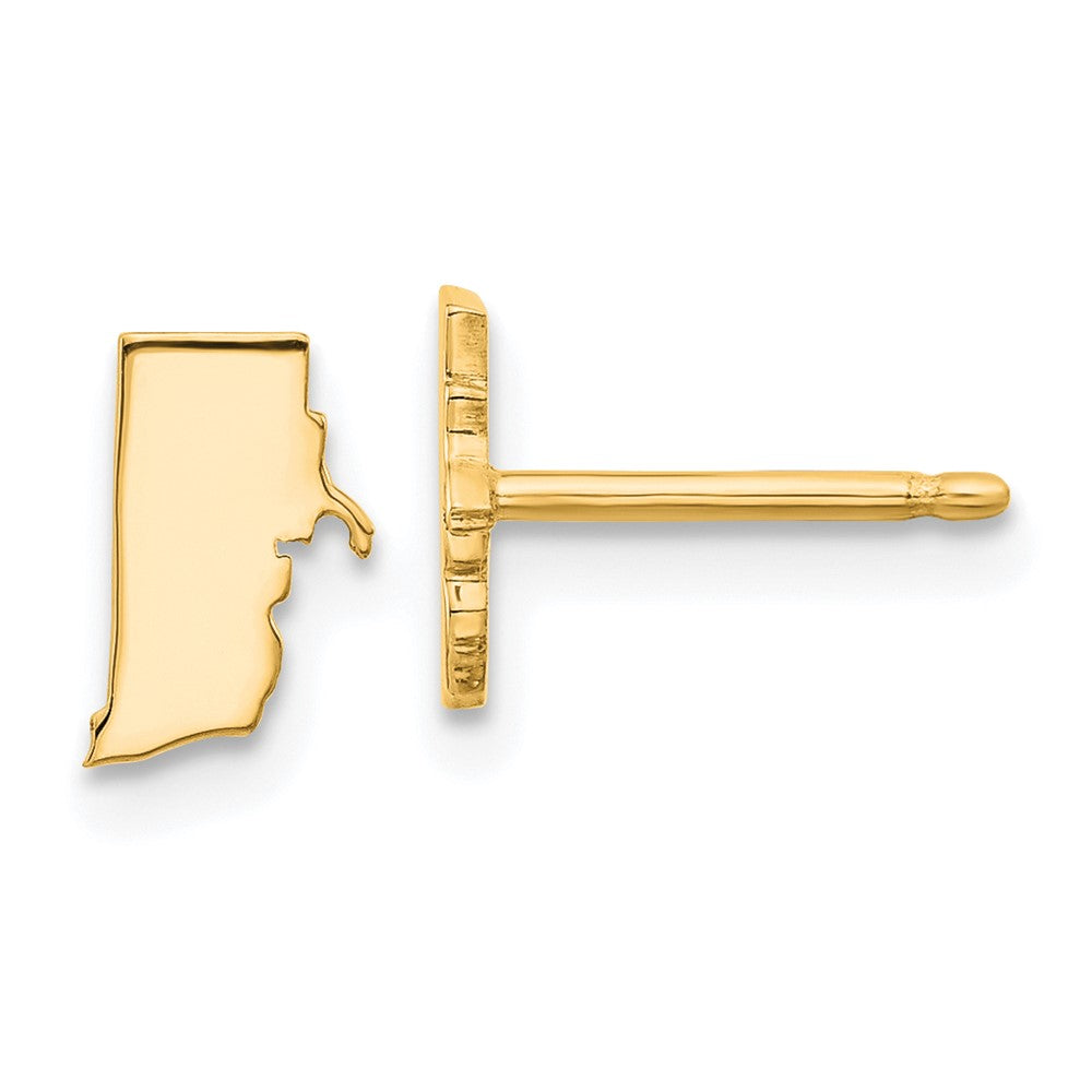 Vergoldet Sterlingsilber /gold Rhode Island State Ohrringe
