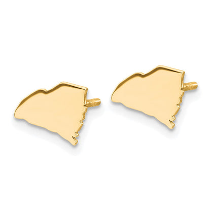 14K Gelbgold 14ky South Carolina State Ohrringe
