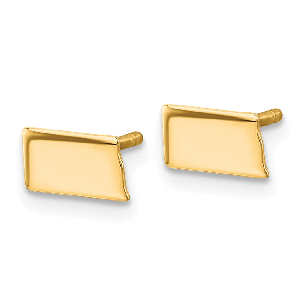 Vergoldet Sterlingsilber /gold South Dakota State Ohrringe
