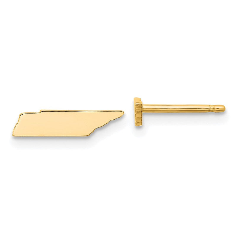 Vergoldet Sterlingsilber /gold Tennessee State Ohrringe