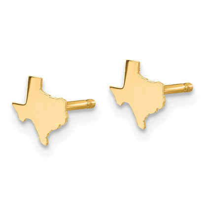 Vergoldet Sterlingsilber /gold Texas State Ohrringe