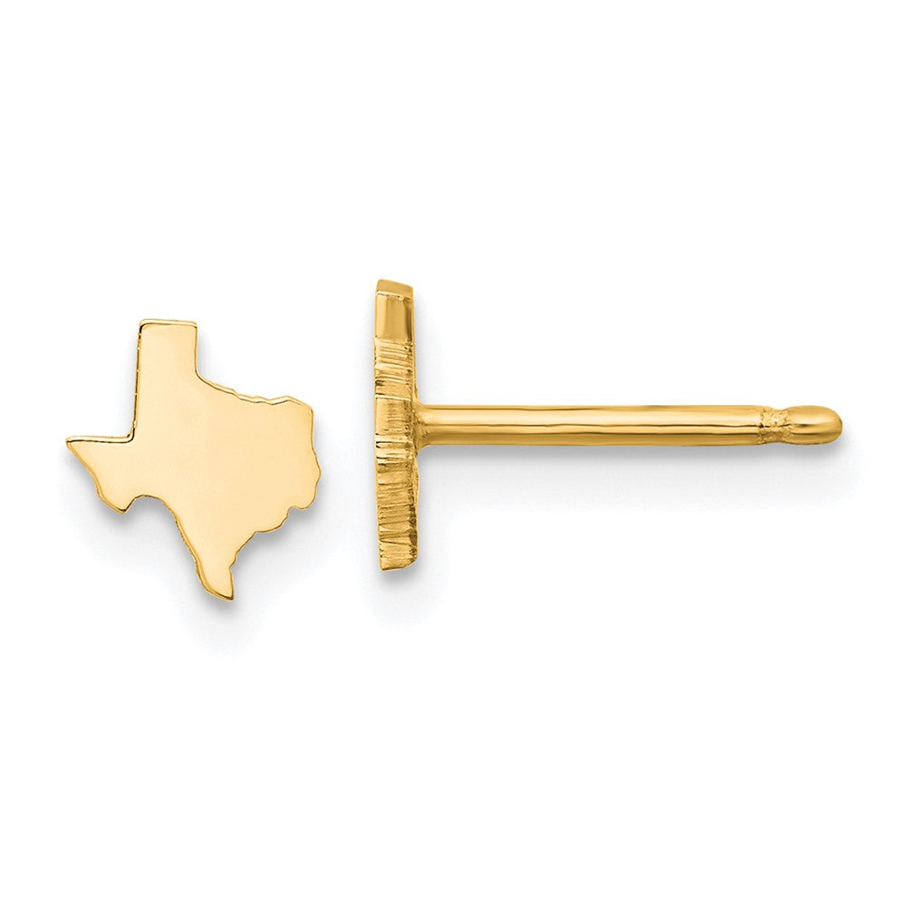 14K Gelbgold 14ky Texas State Ohrringe