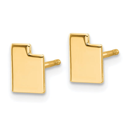 Vergoldet Sterlingsilber /gold Utah State Ohrringe