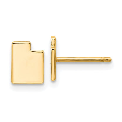 Vergoldet Sterlingsilber /gold Utah State Ohrringe