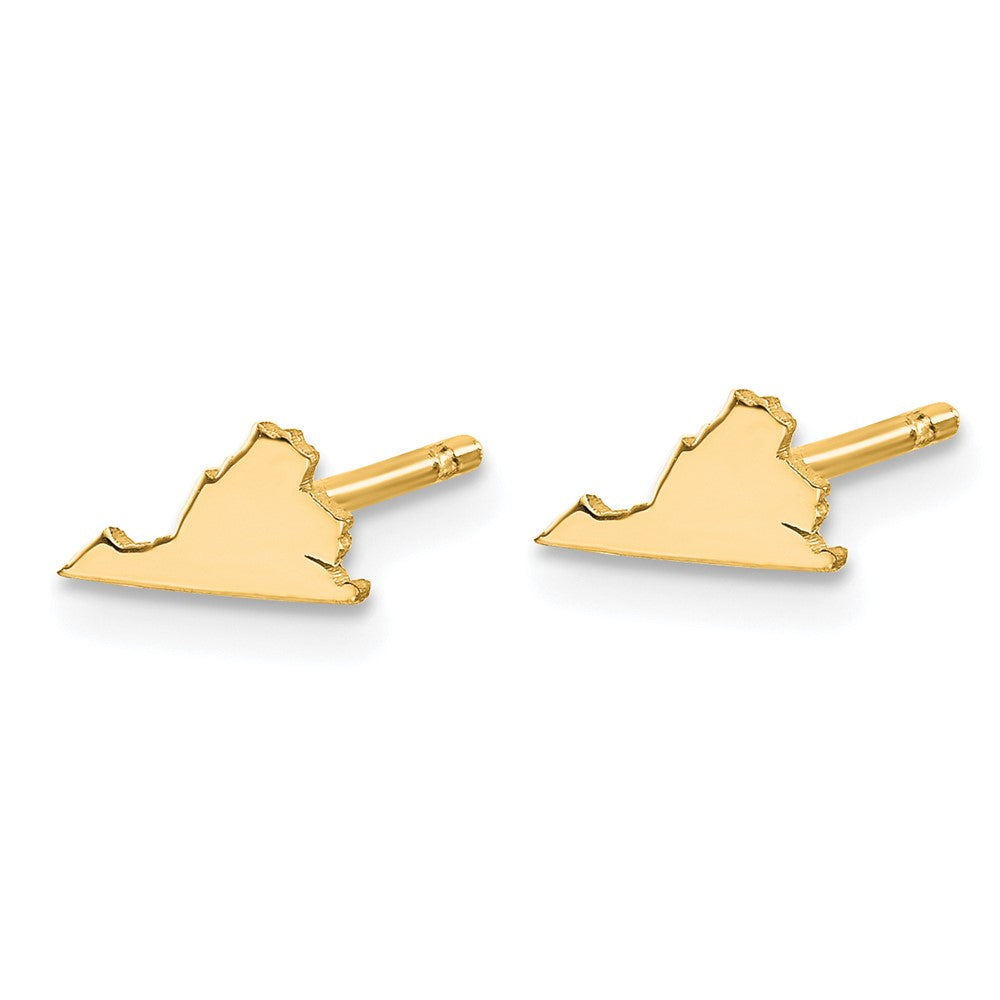 14K Gelbgold 14ky Virginia State Ohrringe