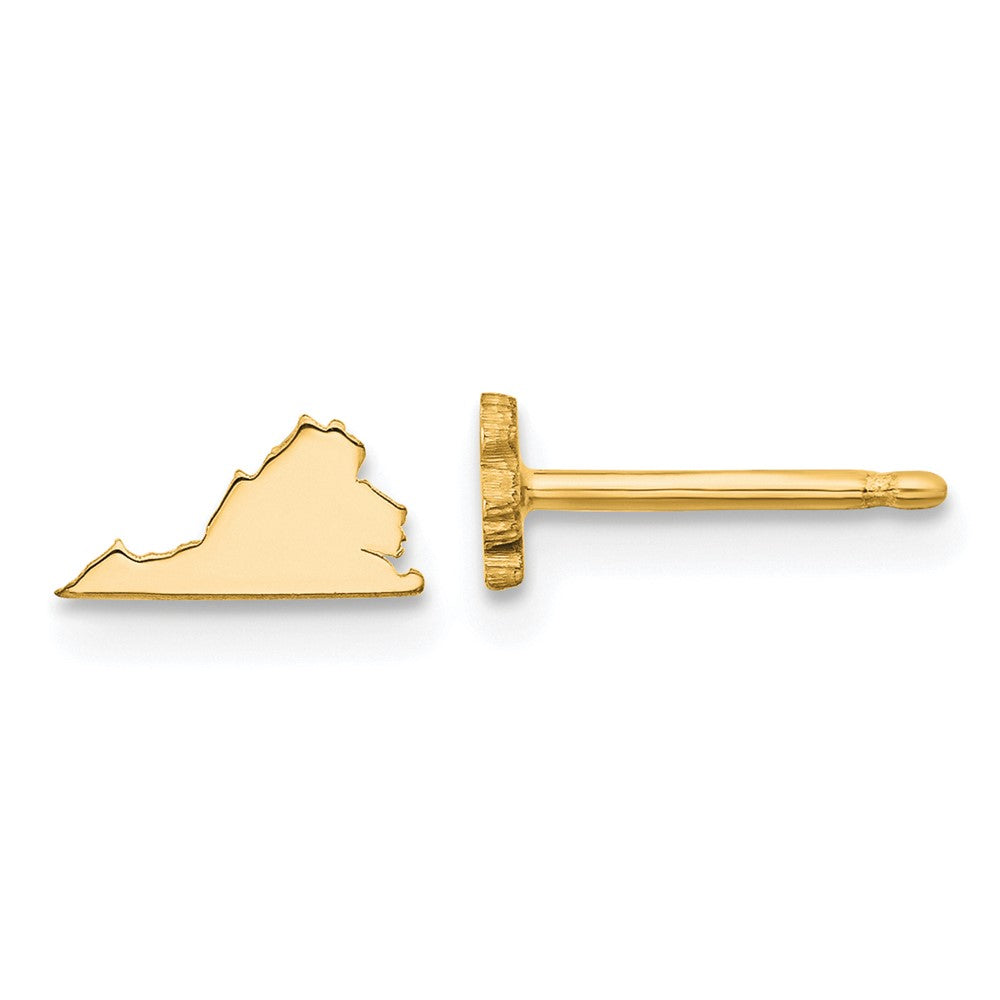 14K Gelbgold 14ky Virginia State Ohrringe