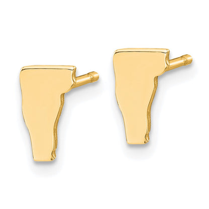 Vergoldet Sterlingsilber /gold Vermont State Ohrringe