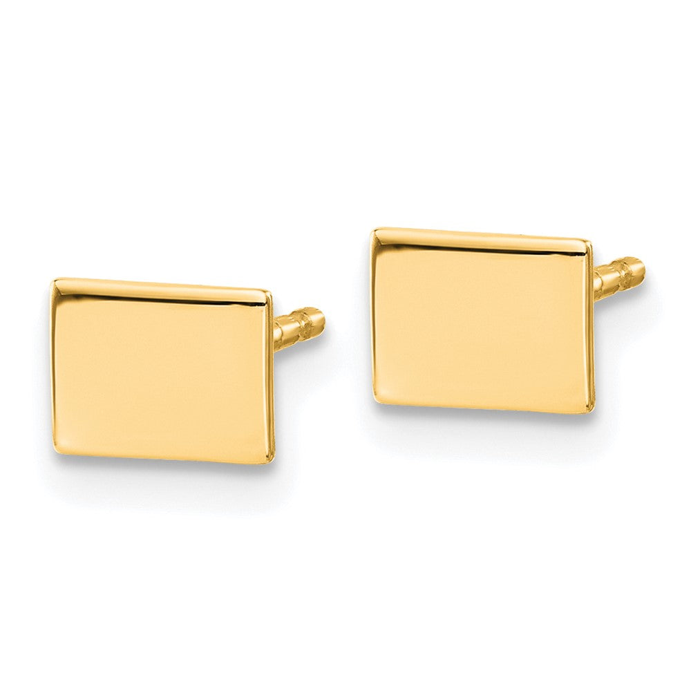 Vergoldet Sterlingsilber /gold Wyoming State Ohrringe