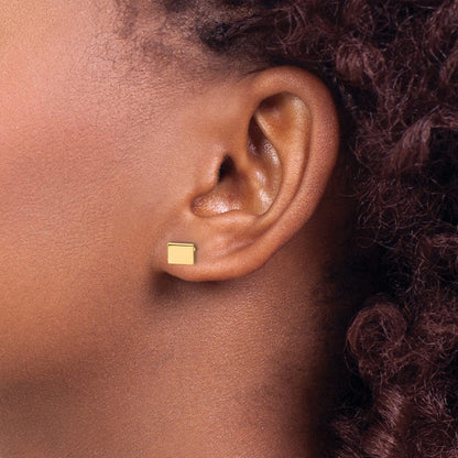 Vergoldet Sterlingsilber /gold Wyoming State Ohrringe