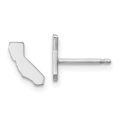 Sterlingsilber Silber/rhodiniert California State Ohrringe