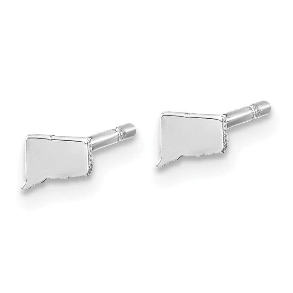14K Weißgold 14kw Connecticut State Ohrringe