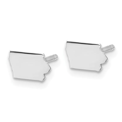 Sterlingsilber Silber/rhodiniert Iowa State Ohrringe