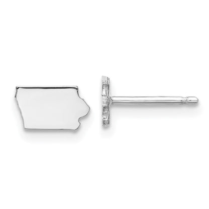 Sterlingsilber Silber/rhodiniert Iowa State Ohrringe