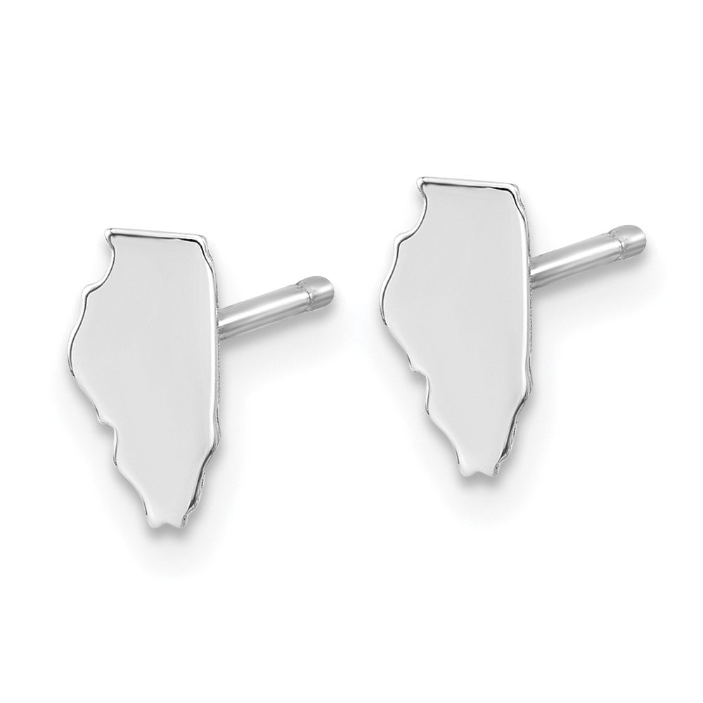 14K Weißgold 14kw Illinois State Ohrringe