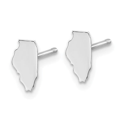 Sterlingsilber Silber/rhodiniert Illinois State Ohrringe