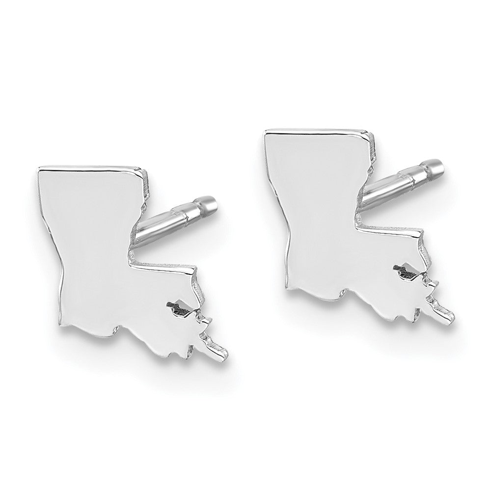 14K Weißgold 14kw Louisiana State Ohrringe